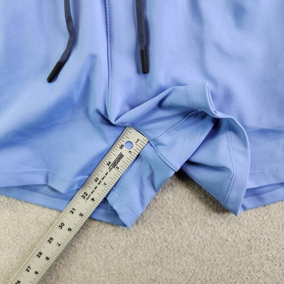 ZYIA Active Shorts Womens XXL Sky Blue Club Matte Softshell High Waisted - Picture 10 of 12